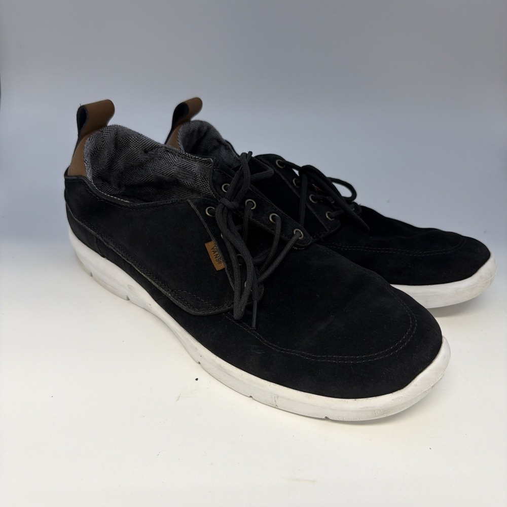 Size 8 Wmns Vans Brigata Lite Shoes Ultra Cush Blk-Wht Sneakers Men's 13